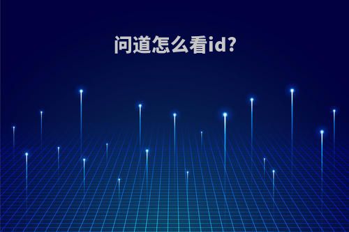 问道怎么看id?