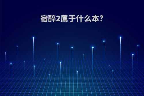 宿醉2属于什么本?