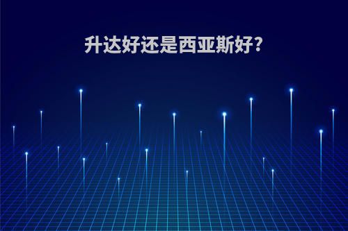 升达好还是西亚斯好?