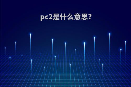 pc2是什么意思?