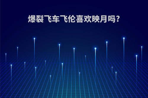 爆裂飞车飞伦喜欢映月吗?