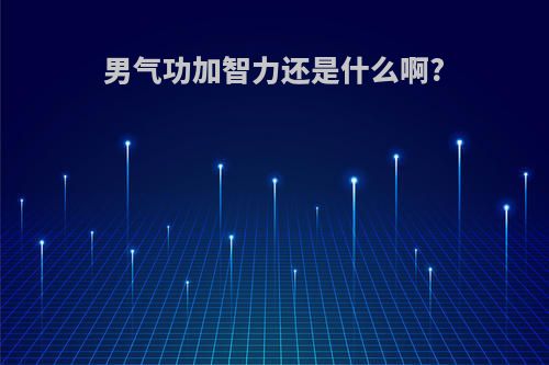 男气功加智力还是什么啊?