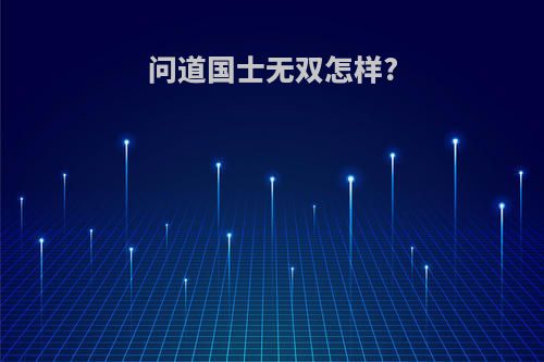 问道国士无双怎样?