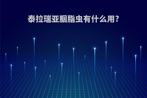 泰拉瑞亚胭脂虫有什么用?