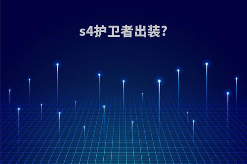 s4护卫者出装?